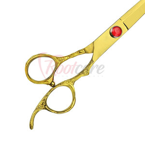 Ciseaux de barbier pliables de qualité supérieure pour gauchers, à long manche, en acier inoxydable 4Cr13, outil de coupe de cheveux pour salon - Product Image 4