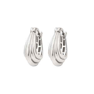bohemian 925 sterling silver hoop <b>earrings</b> 15x20mm womens lightweight silver plated oval hoops anniversary gift fine jewelry - Product Image 3