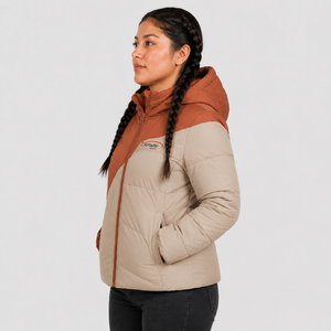 Hot Selling <b>Women</b> Puffer <b>Jacket</b> Warm <b>Lightweight</b> Quilted Winter Coat Custom Logo Full Zipper Hooded Casual Outerwear Wholesale - Product Image 3