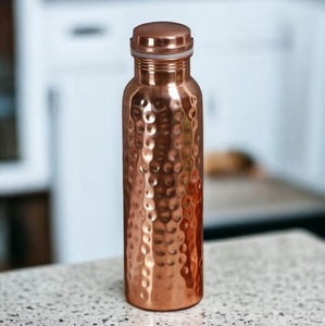Bouteille d'hydratation en cuivre martelé esthétique, très vendue, pour le stockage quotidien et la santé - Product Image 1