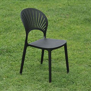 Acoustic Charcoal Sunburst <b>Dining</b> <b>Armchair</b> Alternative | Heavy Duty Polypropylene Waterproof Modern Design Furniture Premium - Product Image 2