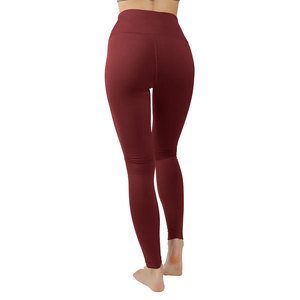Vente directe d'usine : leggings de yoga et de sport personnalisés pour femmes, couleur unie, respirants, vêtements de fitness pour femmes, taille élastique, leggings sans couture - Product Image 3