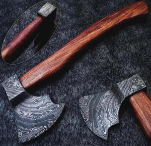 STEEL CRAFT INTERNATIONAL Hand-Forged Damascus Steel <b>Mini</b> <b>Axe</b> 18" Wood Handle DIY Grade ODM 1 Year - Product Image 6