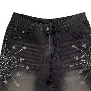 Pantalones Cortos de Moda Premium con Pedrería para Hombre, Detalles Brillantes, para Ropa Casual de Calle - Product Image 5