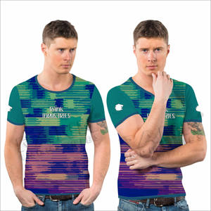 เสื้อยืดพิมพ์ลายขายส่งสำหรับผู้ชาย ผ้าฝ้าย 100% มีสินค้าในสต็อก เสื้อยืดผู้ชายผลิตจากโรงงาน ทรงหลวม - Product Image 3