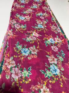 Tissu en crêpe georgette de qualité supérieure avec impression numérique, matière fluide et douce pour sari, kurti, robe - Product Image 5