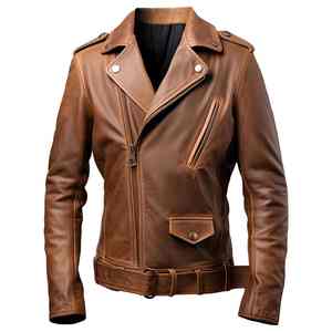 2026 Best Moto Crossover Canvas Leather <b>Jacket</b> <b>Men</b> Biker Style Genuine <b>Sheepskin</b> Zipper Closure Waterproof Breathable Winter - Product Image 2