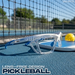 Lunettes de protection pour pickleball SafeOne J140P Gen2 blanches, confortables, sans verres - Product Image 2