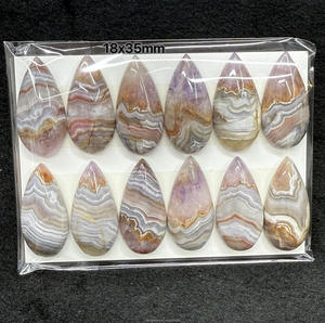 Vente en gros de cabochons en améthyste naturelle, agate et quartz cristallin, et cabochons en agate du Mexique, très demandés, pour la fabrication de bagues, pendentifs, boucles d'oreilles et bijoux - Product Image 4