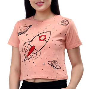 เสื้อครอปท็อปผ้าคอตตอนผสม ระบายอากาศได้ดี น้ำหนักเบา เหมาะสำหรับใส่ทุกวัน สำหรับผู้หญิง - Product Image 5