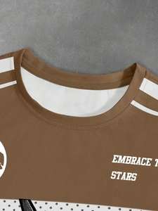 เสื้อยืดเจอร์ซีย์ตาข่ายพิมพ์ลายกราฟิกสไตล์สตรีทแวร์ทรงโอเวอร์ไซส์ พิมพ์ลายรูปปั้นกราฟิก สไตล์สปอร์ต สำหรับทุกเพศ ผู้จำหน่าย - Product Image 3