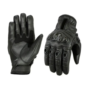 Leather <b>Full</b> Finger Gloves With Adjustable Wrist Strap For Cycling Unisex Breathable Non <b>Slip</b> Protection All Seasons - Product Image 5