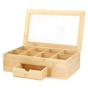 Natural Wood Handmade Durable Foldable <b>Tea</b> Storage <b>Box</b> with Lid for Home Office & Cafe Use Custom Logo Option - Product Image 4