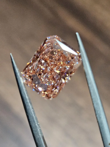 Diamant rose de laboratoire de luxe taille radiant, diamant rose fantaisie taille brillant rectangulaire, diamant en vrac à haute brillance pour bijoux fins sur mesure - Product Image 2