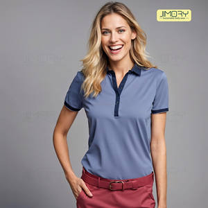 JE2011 personnalisé femmes t-jacket motif solide imprimé pour polo 2025 dernier insigne de vêtements en gros sur mesure de haute qualité - Product Image 4