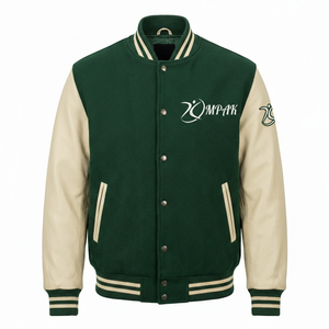 Winter Fashion Varsity <b>Jacket</b> Hooded Front Logo Polyester/Cotton Blend Eco-Friendly Breathable Unisex - Product Image 1