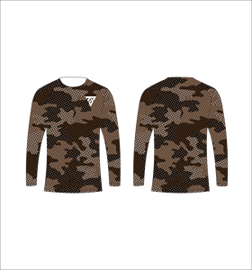 Camiseta de Manga Larga para Hombre, Camuflaje Verde Oliva, Diseño Abstracto de Bosque, Cuello Redondo, Estilo Casual, Ropa Deportiva, para Gimnasio y Entrenamiento - Product Image 4