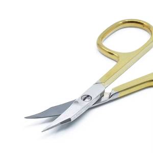 Stainless Steel Right-<b>Handed</b> Manicure Scissors with Sharp Blade and Steel Handle for Cuticle Trimming and <b>Nail</b> Art - Product Image 3