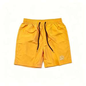 Shorts de plage décontractés pour hommes en tissu mesh imprimé, écologiques, anti-plis, séchage rapide, coupe ample, respirants, taille élastique, entrejambe 5 pouces - Product Image 1