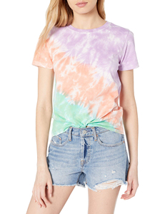Custom Made Women's High Quality Full Print Tie <b>Dye</b> Tee Shirts Sublimated Polyester Spandex T Shirt For Woman OEM Custom - Product Image 2