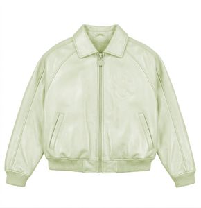 Chaqueta de Motociclista Retro de Cuero Genuino para Hombre, Estilo Clásico, Piel de Vacuno de Primera Capa, Corte Ajustado, Solapa, Estilo Casual - Product Image 6