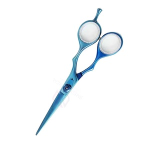 Tijeras Profesionales para Cortar Cabello para Diestros, Acero Inoxidable Azul, Punta de Cuchilla Afilada y Redondeada, Tornillo Ajustable, Diseño Ergonómico - Product Image 5