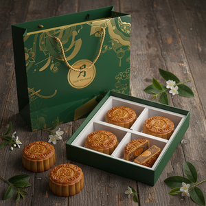 Custom Logo Printing Personalized <b>Box</b> Mid Autumn Festival Mooncake Packaging <b>Box</b> for Premium Gift and Festival Use - Product Image 5