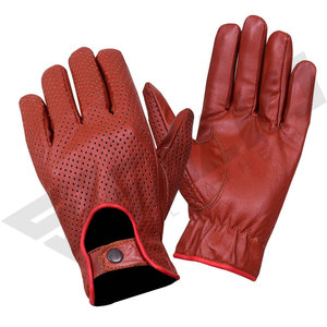 Gants de conduite en cuir de daim véritable pour homme, unisexes, de luxe, personnalisés, compatibles avec les écrans tactiles, pour moto et voiture, mode hiver, vente en gros - Product Image 6