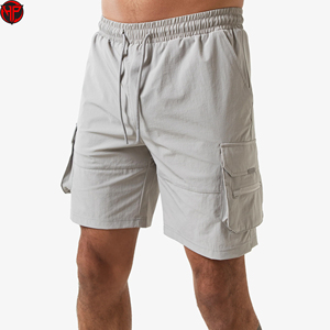 Pantalones Cortos Cargo Ligeros de Secado Rápido e Impermeables para Hombre, Cintura Elástica, Deportivos, con Logotipo Personalizado - Product Image 6