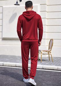 Ensemble de survêtement personnalisé pour homme, 2 pièces, sweat à capuche et pantalon de jogging, tenue décontractée, vêtements de sport, streetwear, ensemble assorti, vêtements à marque privée - Product Image 3