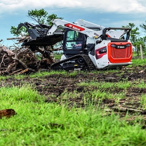 Bobcat T64 Skid Steer <b>Loader</b> Front <b>Loader</b> <b>Tractor</b> <b>Loader</b> Crawler-type with Attachment Rated Load Doosan Diesel Engine - Product Image 1