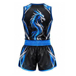 Uniforme de Boxeo Profesional de Primera Calidad, Ligero, Transpirable y Ecológico, en Poliéster/Satén, Duradero, con Opciones Personalizadas - Product Image 3