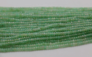 Cuentas facetadas naturales Chrysoprase Rondelle 3-3,5mm para la fabricación de joyas - Product Image 2