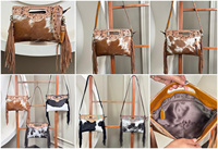 2025 mode main en cuir sac à main et sacs à main cartable épaule bandoulière sac à franges poignée supérieure sacs peau de vache sac de messager pour les femmes