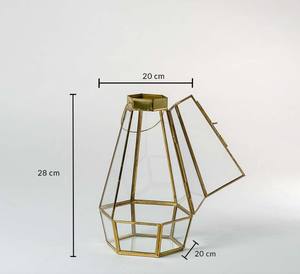 Farol de vela cuadrado de hierro hecho a mano de lujo Eva de Art Empire Exports para decoración del hogar en Halloween, cumpleaños, Pascua y Navidad - Product Image 4