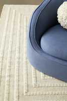 Tapis tressé en boucles de laine épaisse fait main – Tapis rectangulaire écologique de style farmhouse, taille personnalisée