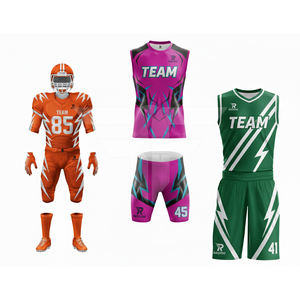 เสื้อฟุตบอลผู้ใหญ่ ผ้าตาข่ายความแข็งแรงสูง แบบยูนิเซ็กซ์ ไซส์พลัส ออกแบบทีมได้ตามต้องการ ชุดฝึกซ้อมอเมริกันฟุตบอล - Product Image 2