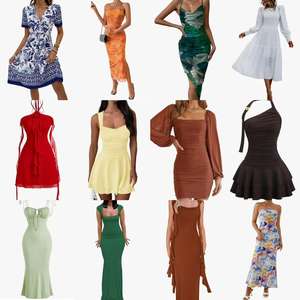 <span class=keywords><strong>Vestidos</strong></span> Casuales de Mezclilla con Encaje <span class=keywords><strong>para</strong></span> Mujer, Estilo Sshein, Venta al por Mayor, Estilos Variados, Envíos de Ropa y Prendas de Vestir - Product Image 1