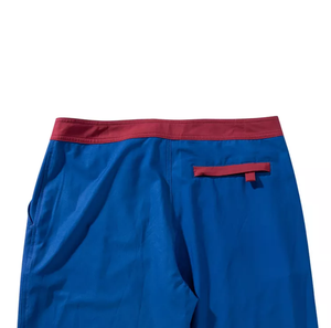 Men's Blue Board Shorts With Red Trim Quick Dry <b>Elastic</b> Waist Casual Swimwear Quick Dry Breathable Men Shorts Hot Selling - Product Image 4