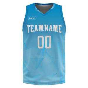 Tenue de basketball personnalisée OEM de haute qualité, maillot de basketball respirant en mesh, 100% polyester, uniforme de basketball entièrement sublimé - Product Image 1