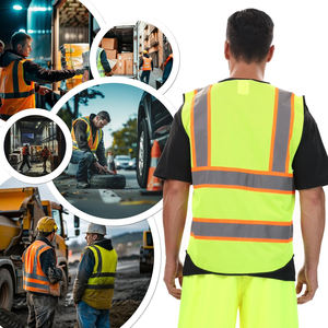 Chaleco de Seguridad de Malla de Alta Visibilidad OEM con Tiras Reflectantes, Chaleco de Trabajo Industrial, Chaleco de Seguridad Personal para Almacenes - Product Image 6