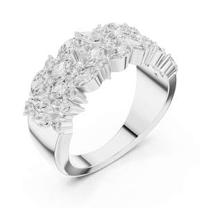 Strikara jewels 14K Chain Link Fashion <b>Ring</b> in Stainless Steel - Product Image 5