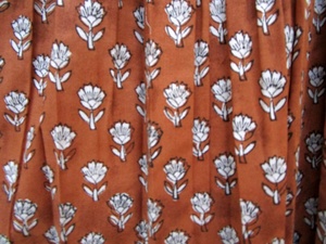 Minivestido Maxi con estampado de plantas marrones para mujer, con mangas de botón, Tejido de gasa ecológico, novedad - Product Image 5