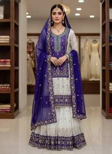 Realza la Belleza de tu Armario con este Conjunto de Salwar Kameez Tradicional Recién Lanzado para Bodas - Product Image 3