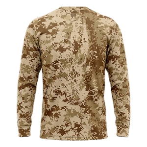 เสื้อยืดลายพรางยุทธวิธีแบบแห้งเร็ว แขนยาว สำหรับทุกเพศ - Product Image 4