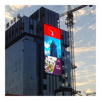 Layar LED Luar Ruangan P8 P6 Tahan Air, Dinding LED Digital Signage Luar Ruangan, Papan Reklame Luar Ruangan Besar untuk Pusat Perbelanjaan