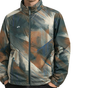 OEM <b>Lightweight</b> Custom Abstract Print Windbreaker Men's <b>Jackets</b> Waterproof Full Zip Outdoor Streetwear OEM Casual Shell Coat ODM - Product Image 4