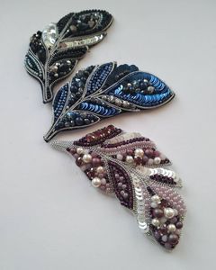 Broche de Moda con Cuentas Bordadas, Joyería Artesanal para Mujeres Modernas, Elegante, Inspirado en la Naturaleza - Product Image 6