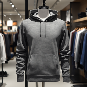 Sudadera con capucha de poliéster y algodón para hombre, suave, informal, cálida, estilo urbano - Product Image 4