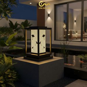 Lámpara de Jardín Exterior de Acero Resistente al Agua y al Óxido, Iluminación de Paisaje Blanco Cálido para Resort, AC220V - Product Image 5